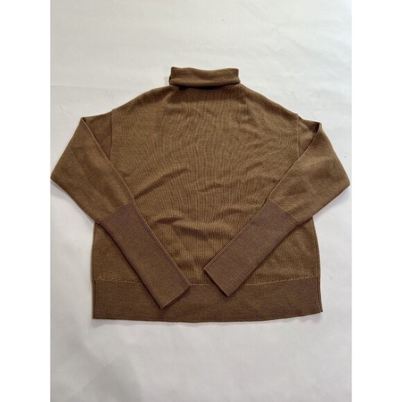 Aritzia Wilfred Turtleneck Knit Sweater in Camel - Picture 2 of 3